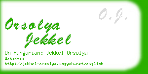 orsolya jekkel business card